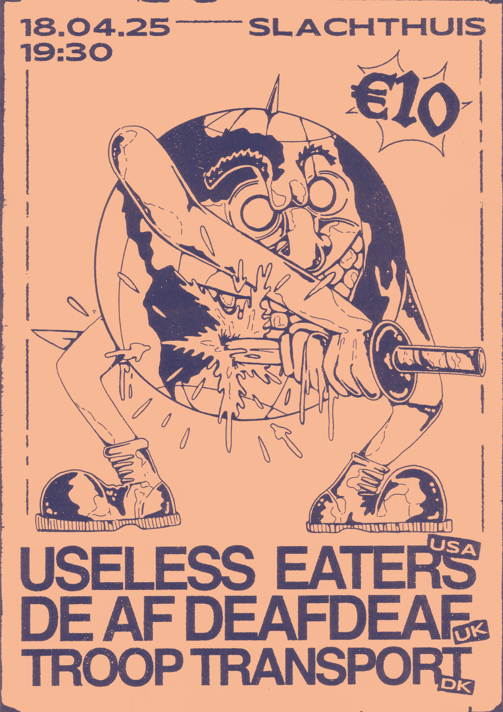 Evenementafbeelding: Useless Eaters (US) + DEAFDEAFDEAF (UK) + Troop Transport (DK)