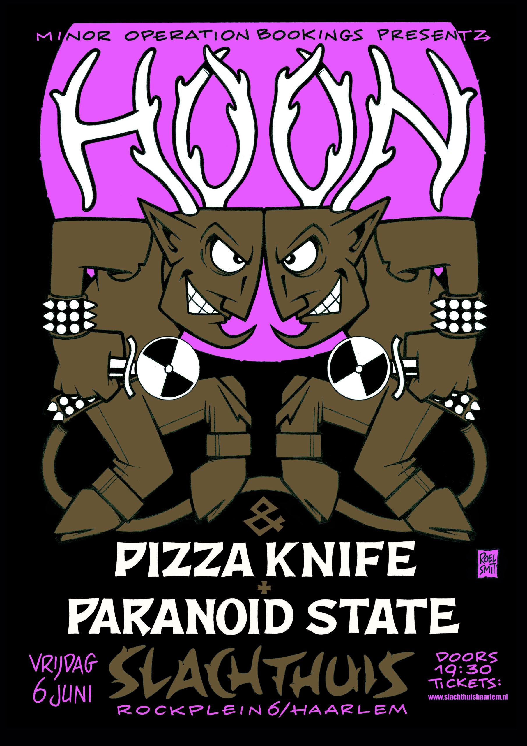 Evenementafbeelding voor HOON (AUS) + Pizza Knife + Paranoid State