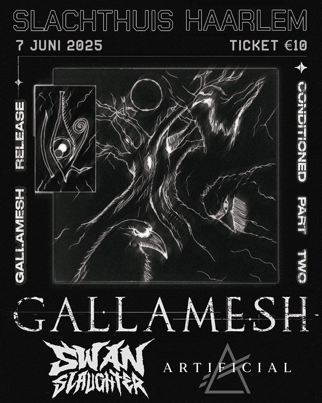 Evenementafbeelding voor Gallamesh (EP Release) + SWANSLAUGHTER + Artificial