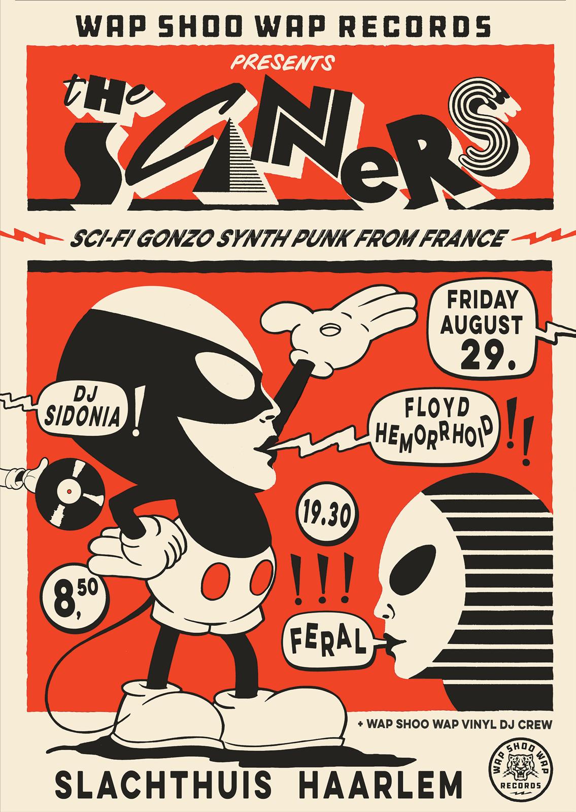 Evenementafbeelding voor The Scaners (FR) + Floyd Hemorrhoid + Feral