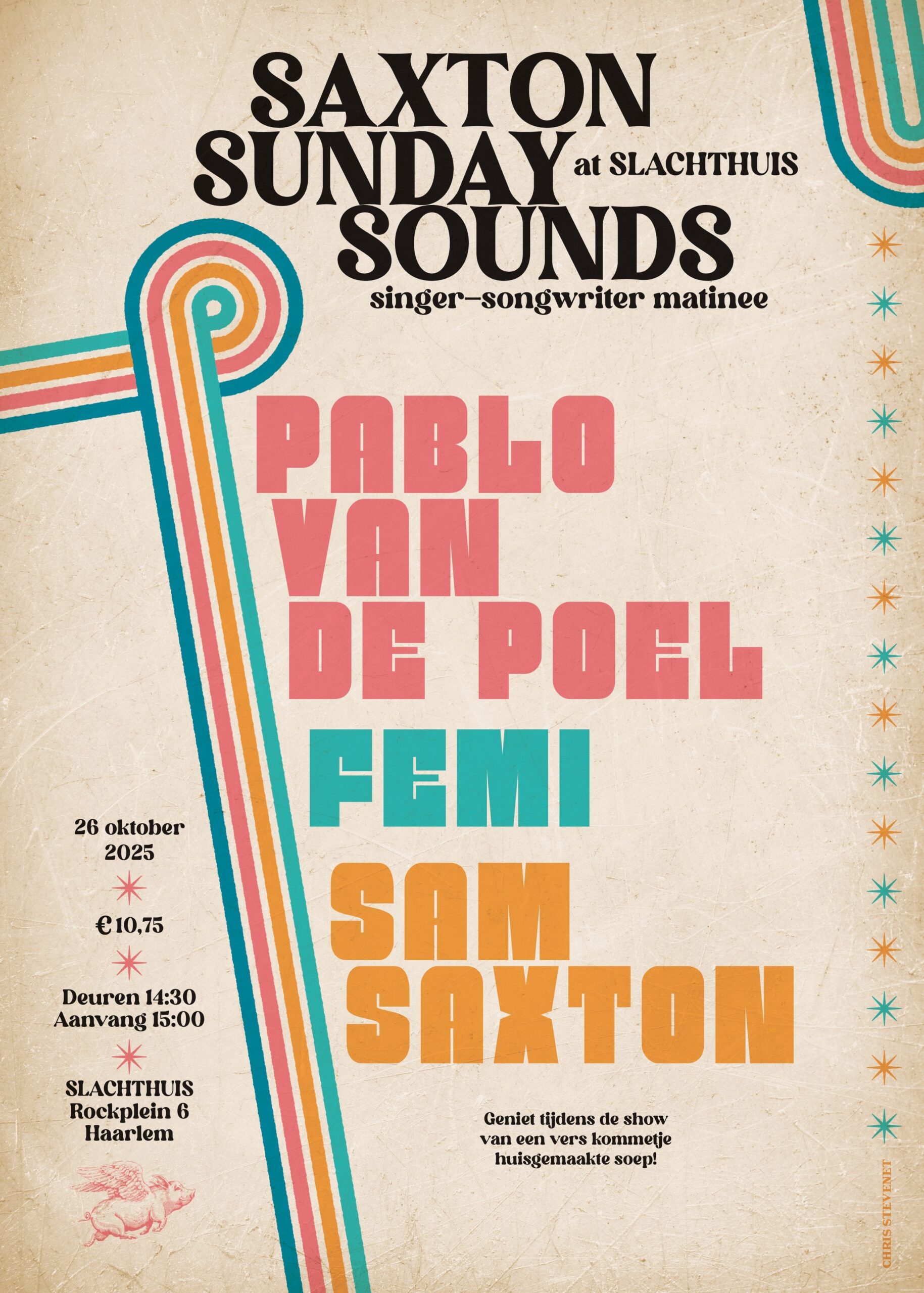 Evenementafbeelding voor Pablo van de Poel + FEMI + Sam Saxton