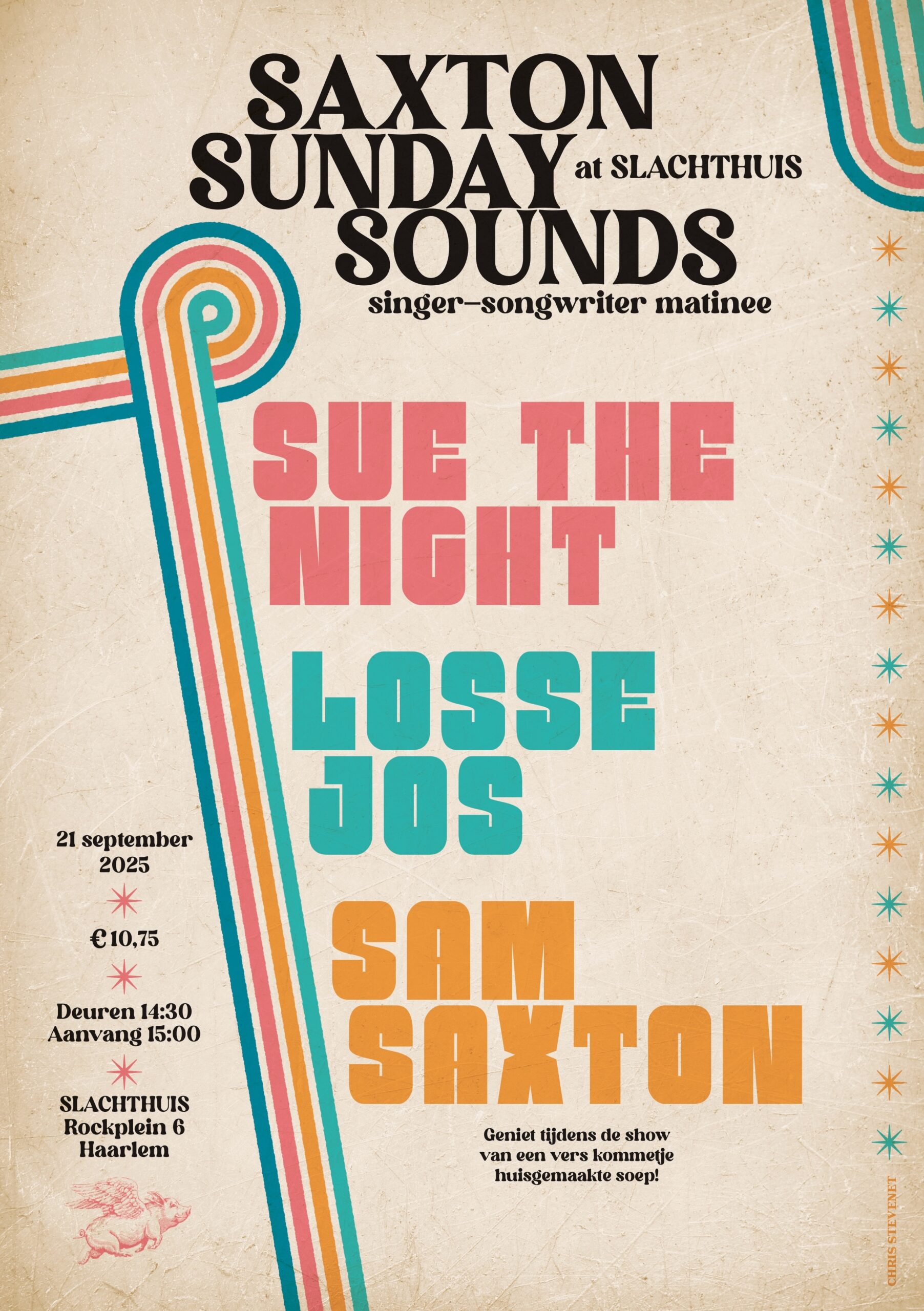 Evenementafbeelding voor Sue The Night + Losse Jos + Sam Saxton