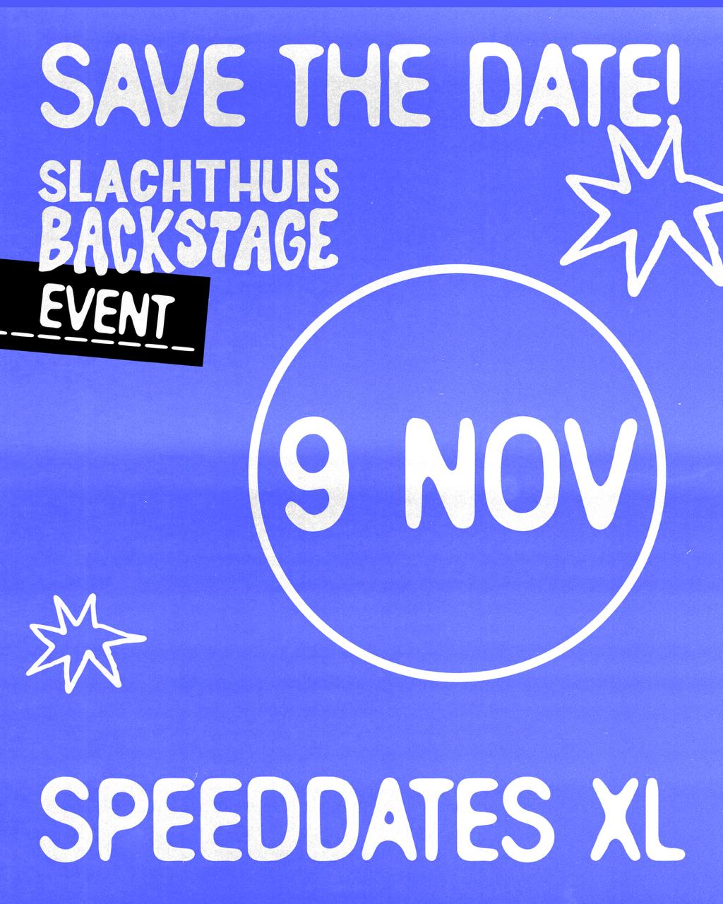 Evenementafbeelding voor Slachthuis Backstage Speeddates XL