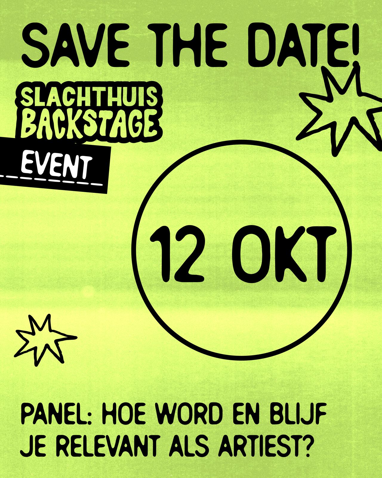 Evenementafbeelding voor Slachthuis Backstage Panel: Hoe word (en blijf) je zichtbaar als muzikant?