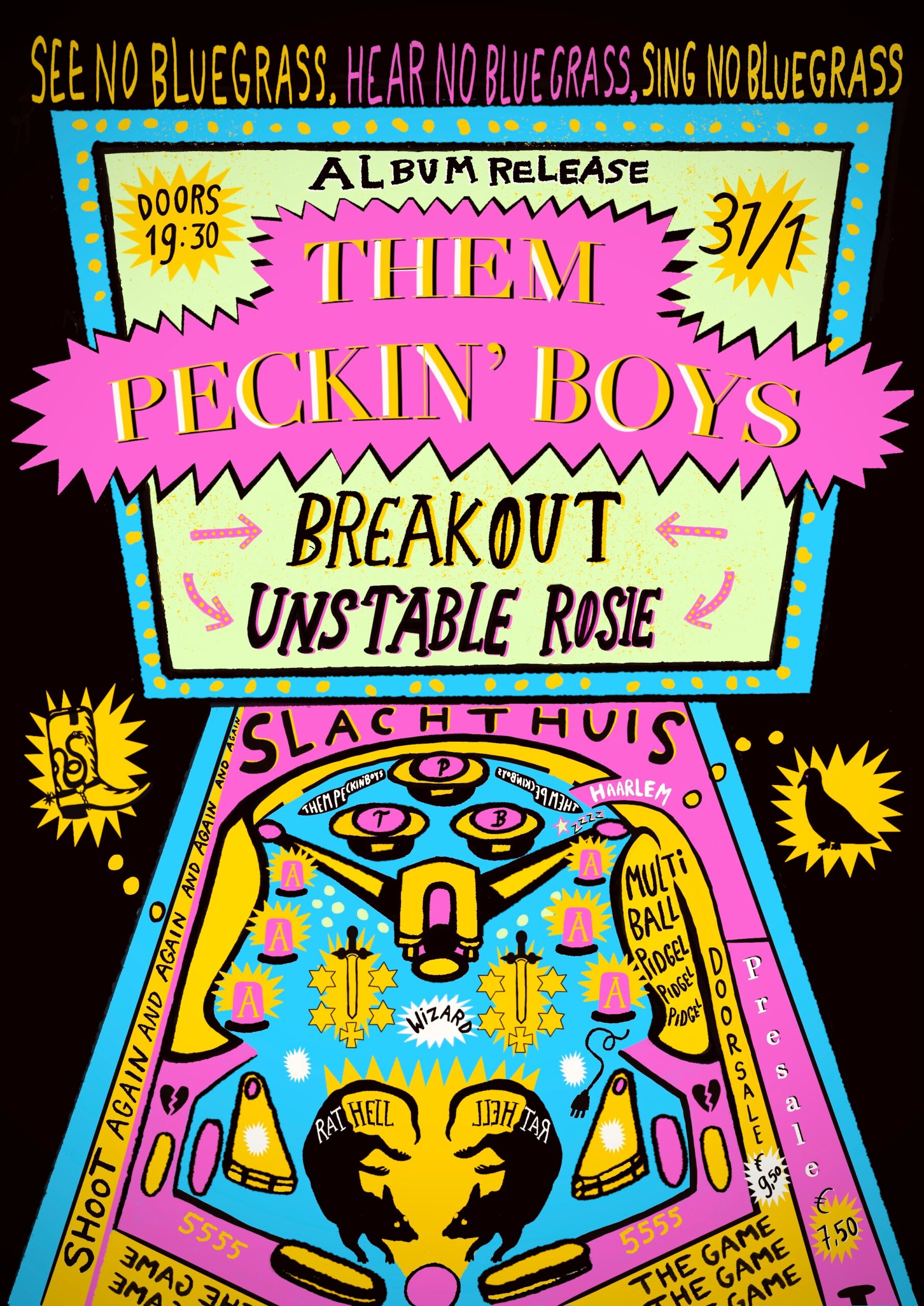 Evenementafbeelding voor Them Peckin’ Boys + Unstable Rosie + Breakout