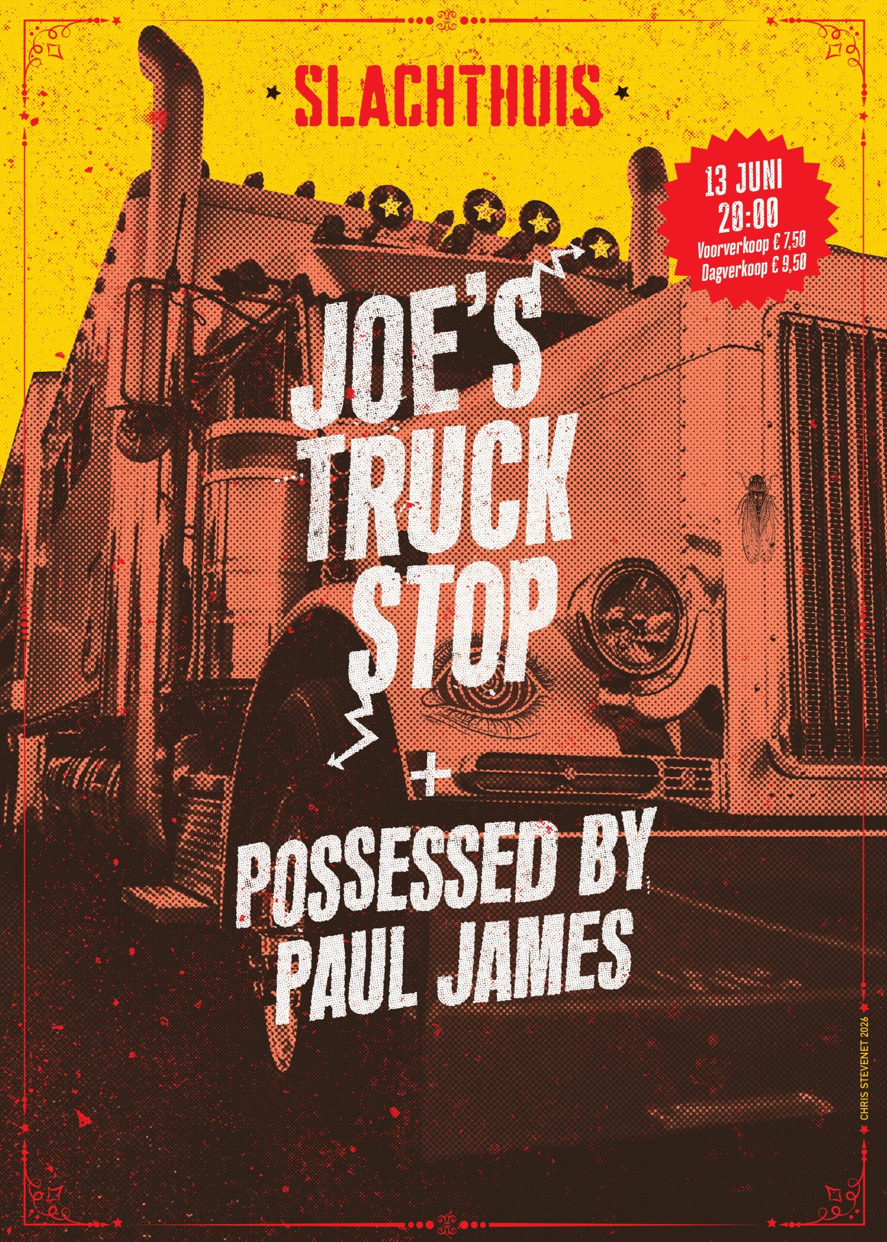 Evenementafbeelding voor Joe’s Truck Stop + Possessed By Paul James