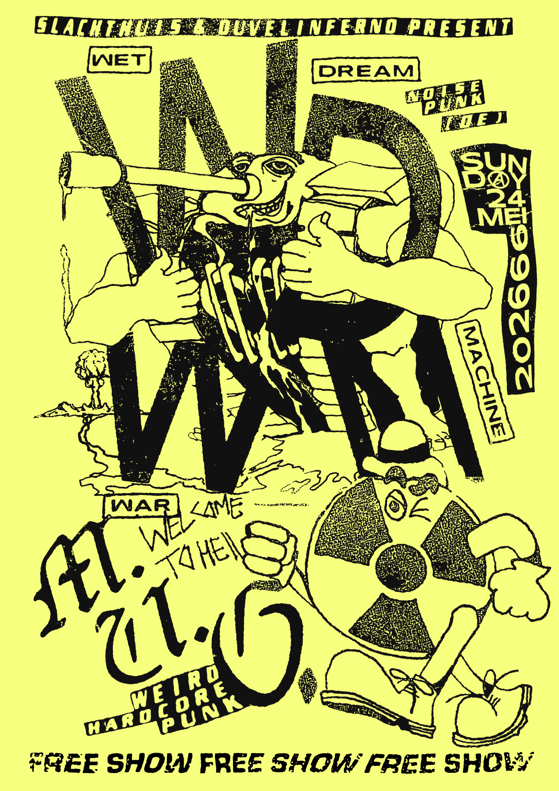 Evenementafbeelding voor Gratis show: Wet Dream War Machine (DE) + M.U.G.
