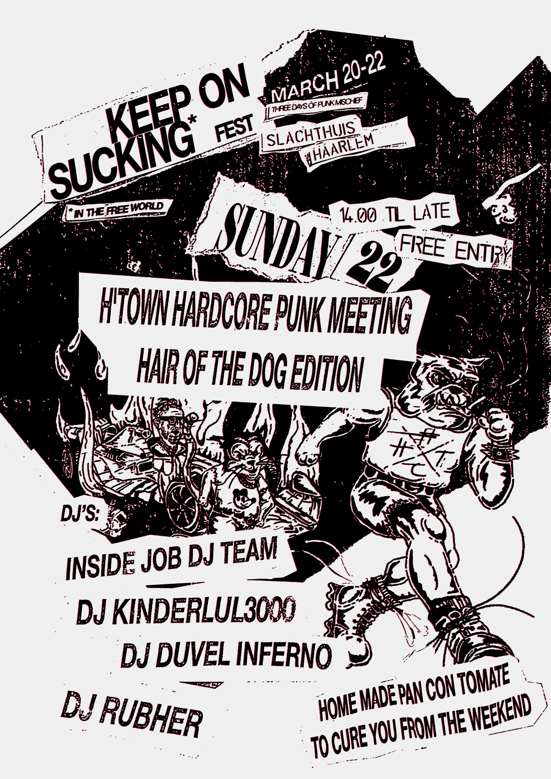 Evenementafbeelding voor Keep On Sucking: Htown Hardcore hangout