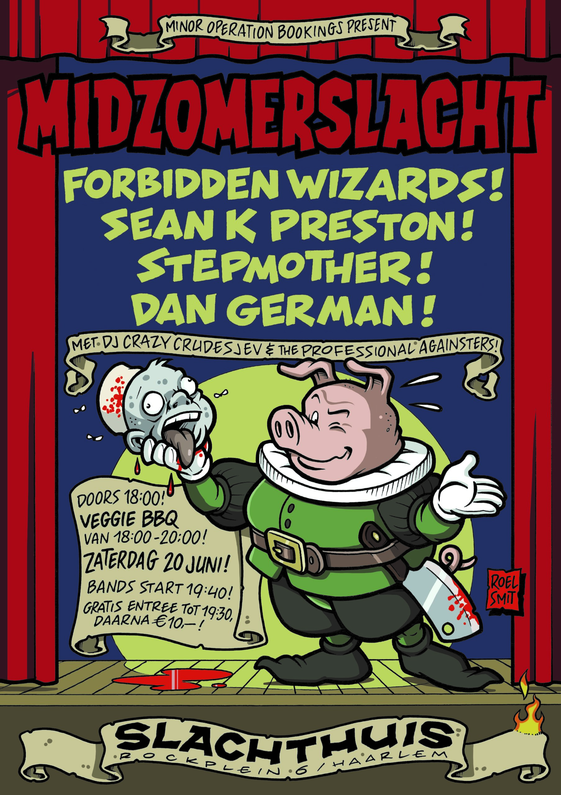 Evenementafbeelding voor Midzomerslacht: Forbidden Wizards, Sean K Preston, Stepmother & meer