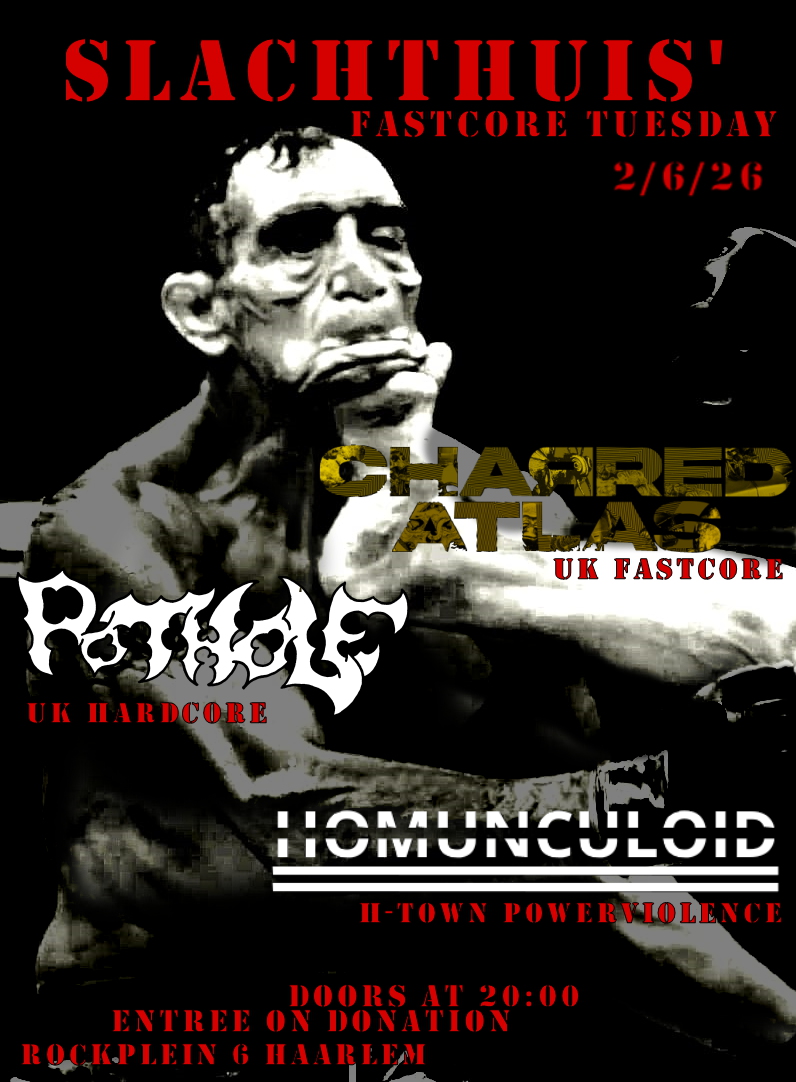 Evenementafbeelding: Charred Atlas (UK) + Pothole (UK) + Homunculoid